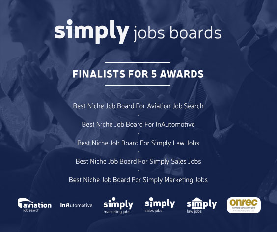 Simply Sales Jobs shortlisted for 2019 Onrec Award